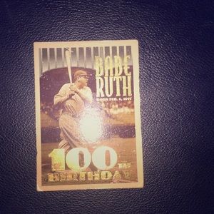 BaseBall Card Babe Ruth100thBirthDay